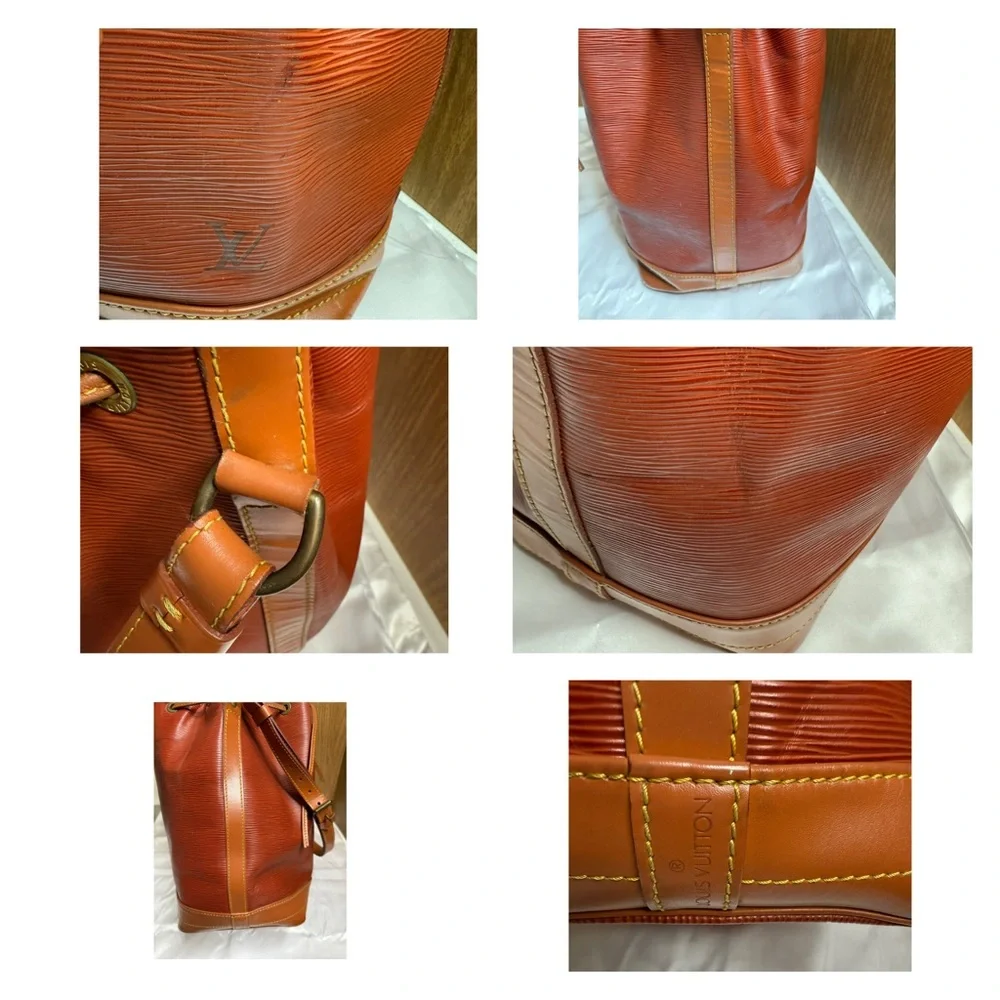 Louis Vuitton Noé – Vintage Epi Leather in Cognac & Light Brown